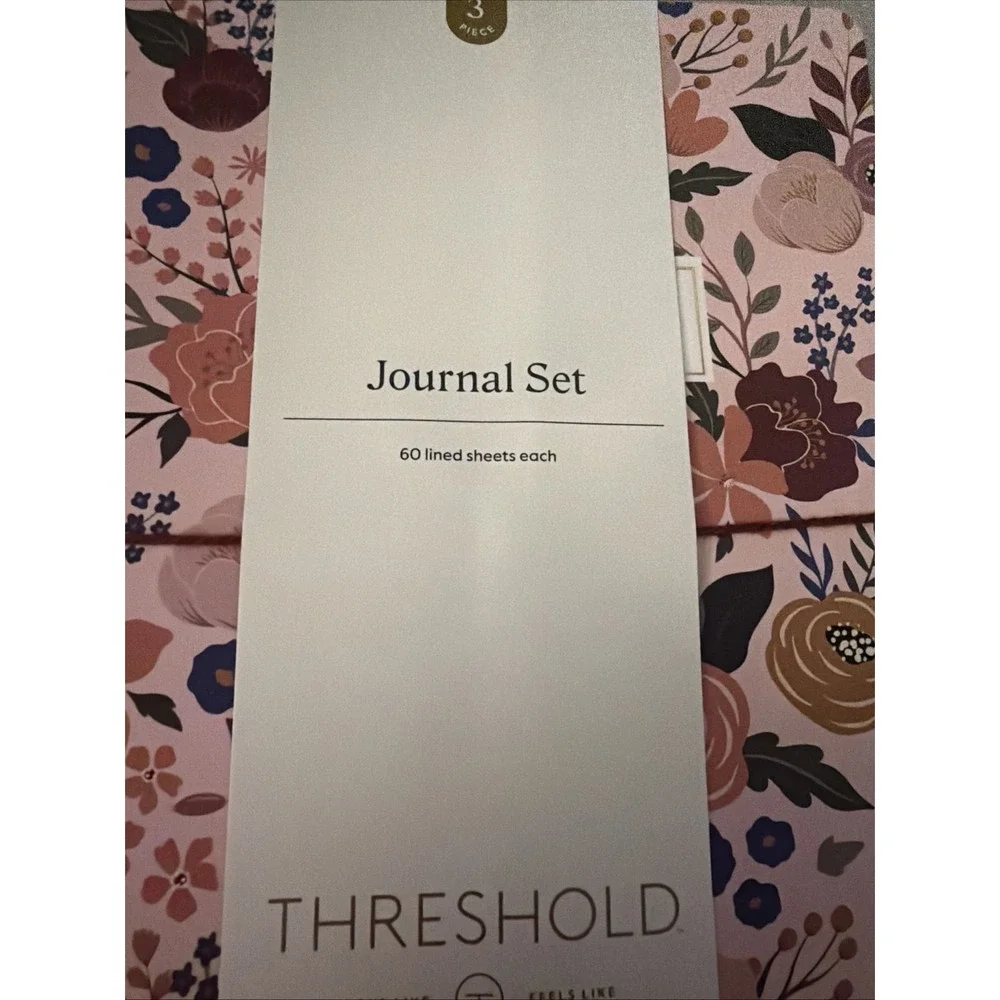 Threshold Journal Set 3 Pack 60 Sheets Each Hardcover Notebooks New
